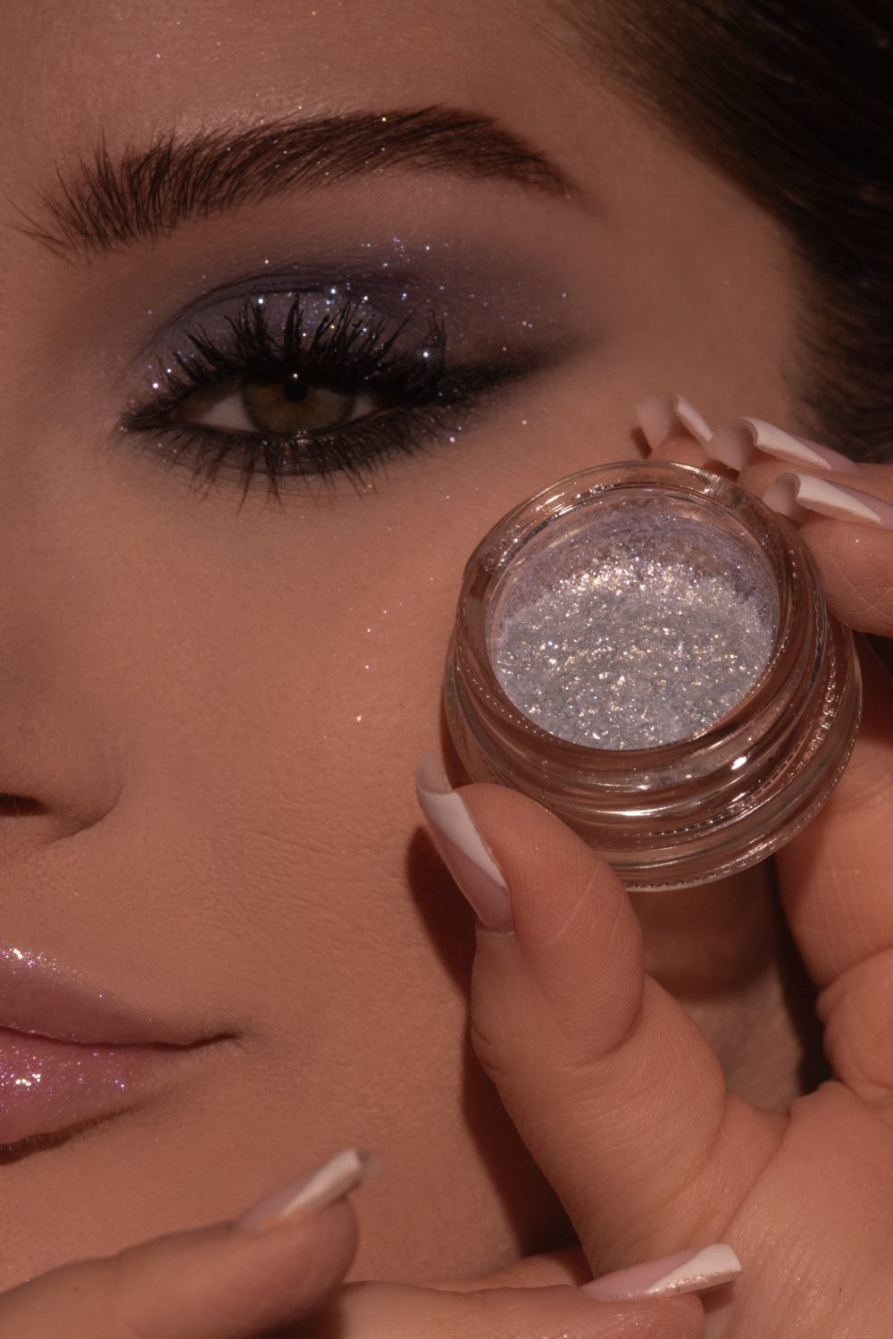 SkyTide new iridescent blue fine glitter eyeshadow