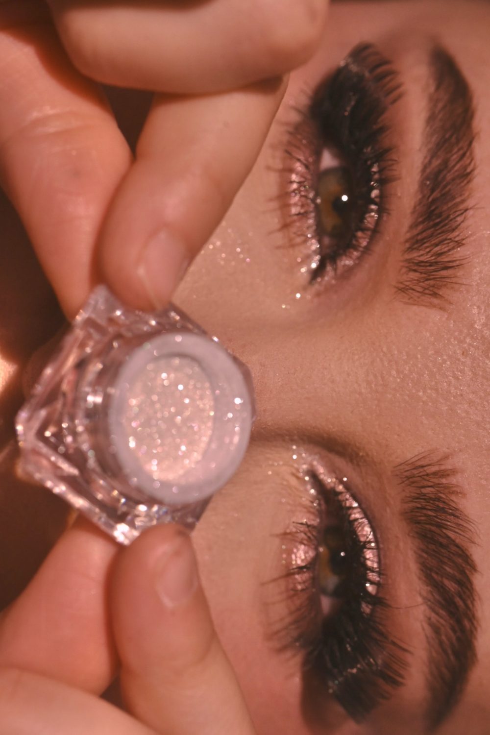 White diamond glitter eyeshadow