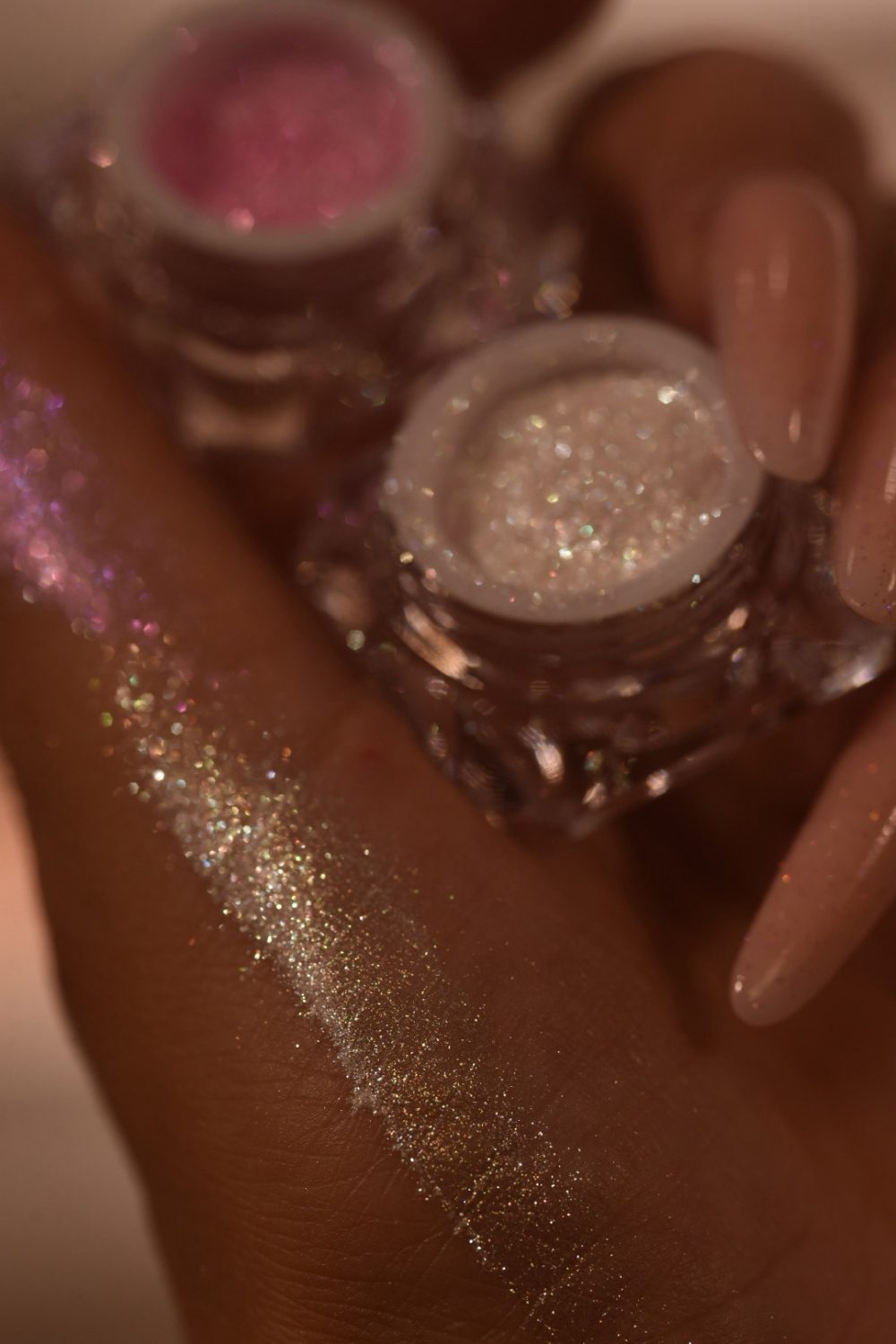 Aurora Set of 2 glitter eyeshadows micro fine loose glitter