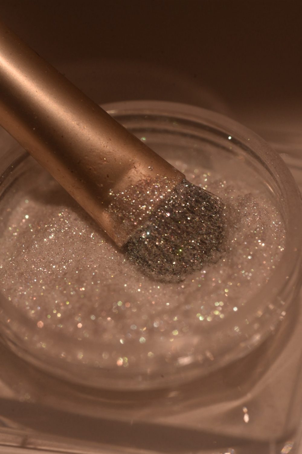 Aurora white green Vintage glam glitter eyeshadow